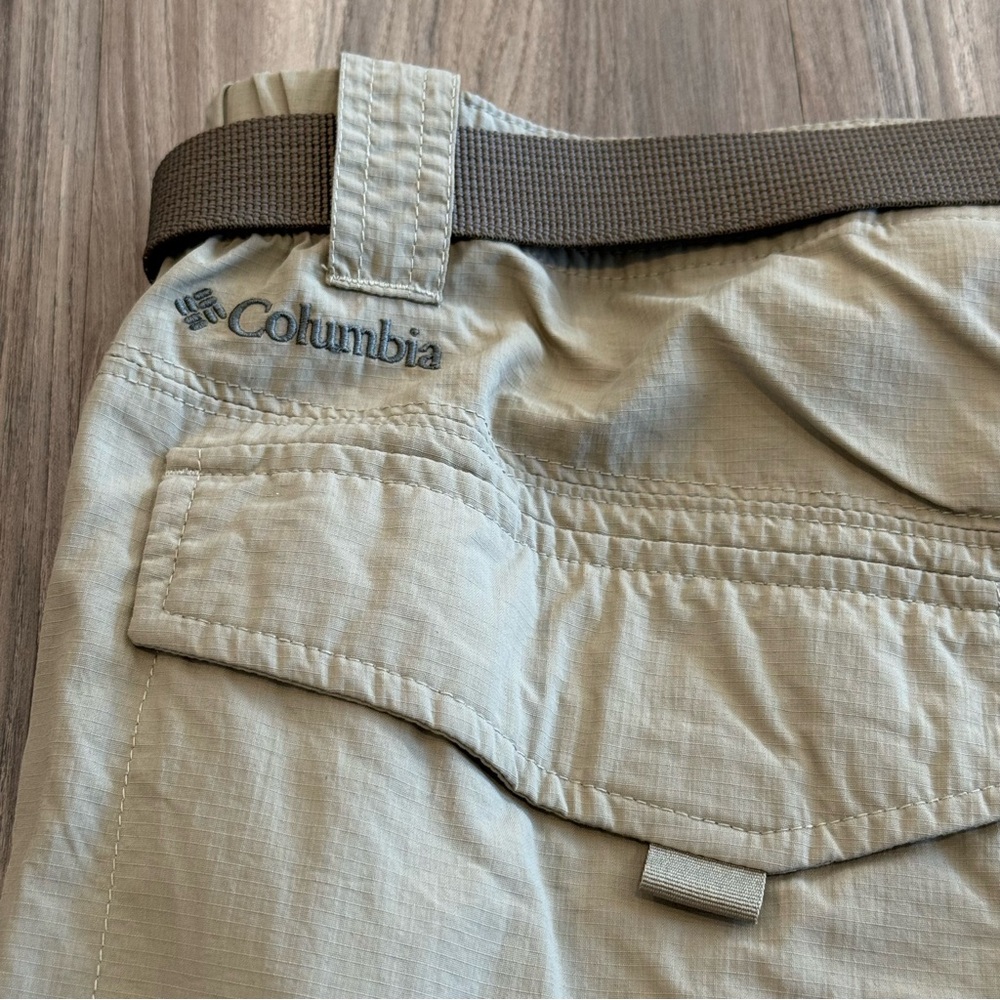 Columbia Omni-Shade Convertible Men's Light Tan Cargo Pants Sun Protect - Picture 12 of 13